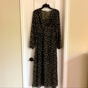 Iridescent maxi dress